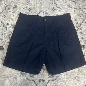 Woolrich Men’s Navy Cotton Chino Shorts Size 38 Outdoor Casual